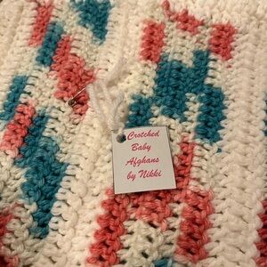 New, Hand Crafted Baby Afghan.
